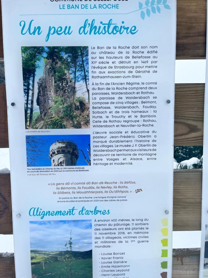 Maison Independante De Montagne En Alsace Bellefosse Exteriör bild